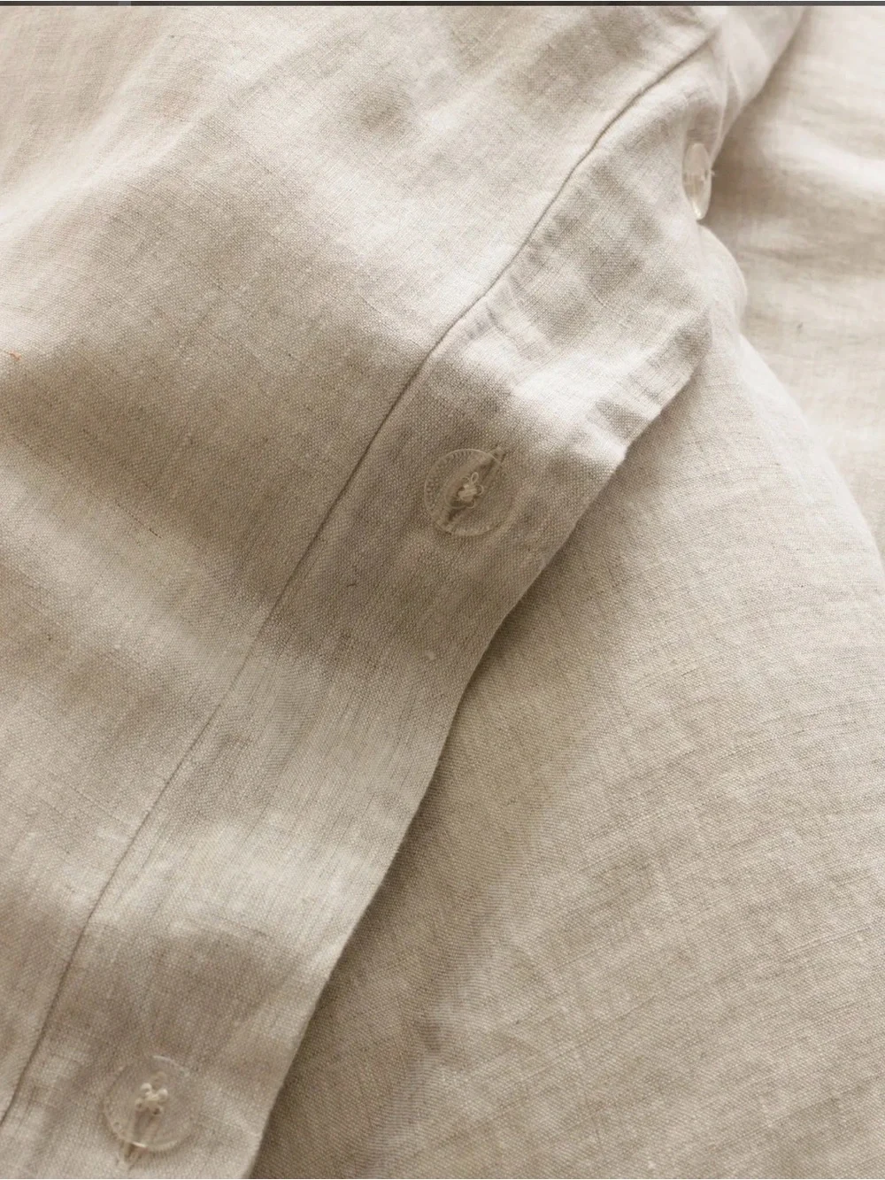 European Linen Chambray Duvet Cover Set -Natural